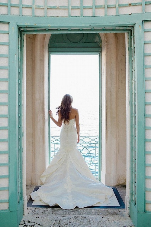 Bride in the doorway Bride in the doorway