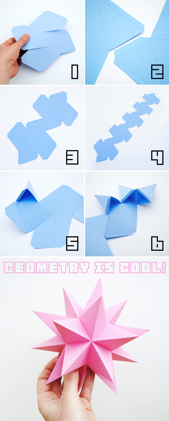 Origami Stellated dodecahedrons Origami Stellated dodecahedrons
