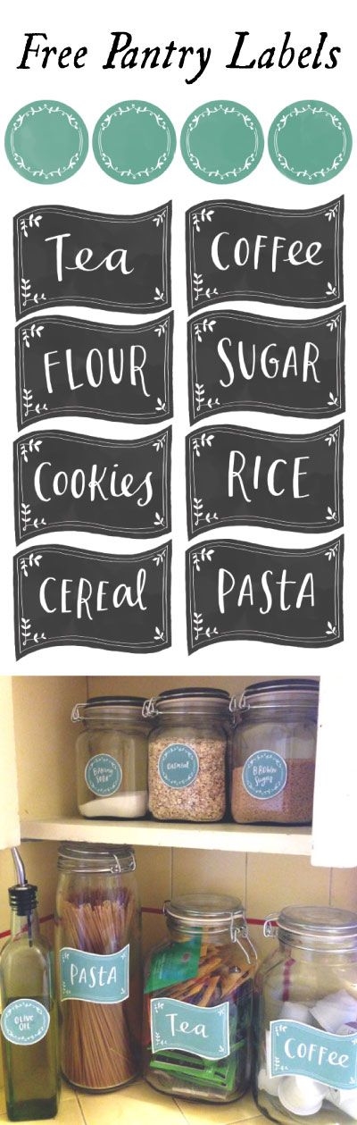 Free Pantry Lables