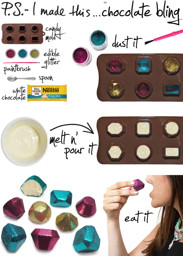 DIY Edible Chocolate Bling DIY Edible Chocolate Bling