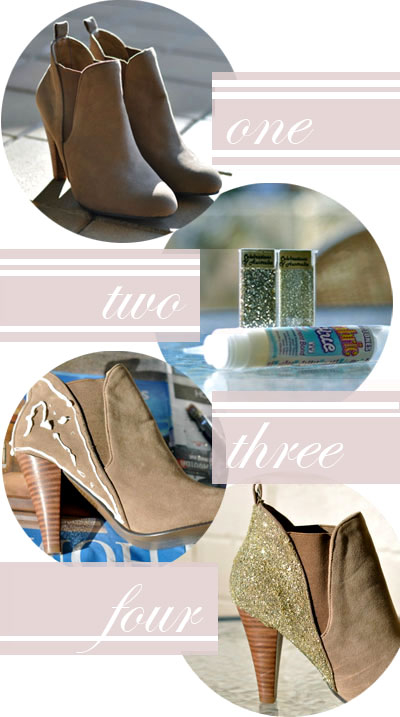 DIY Glitter Shoes DIY Glitter Shoes