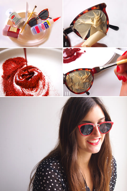 DIY Glitter Glasses