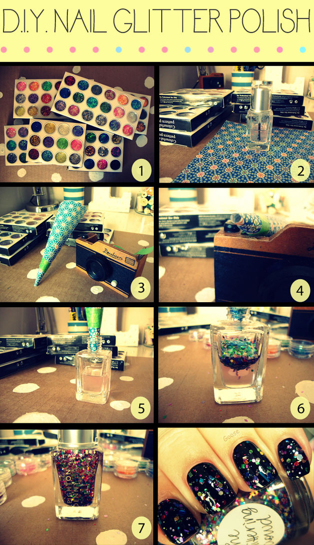 DIY Glitter Polish DIY Glitter Polish
