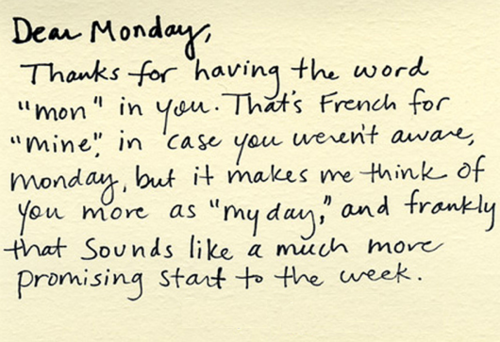 Dear Monday Dear Monday