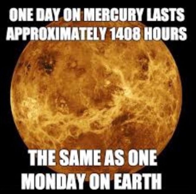 One Day On Mercury