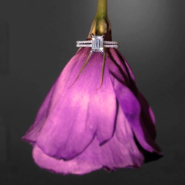 Beautiful Rose With An Engagement Ring Beautiful Rose With An Engagement Ring