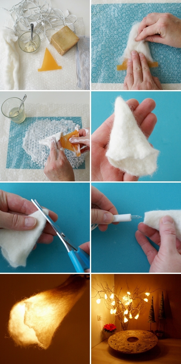 DIY felt light decoration