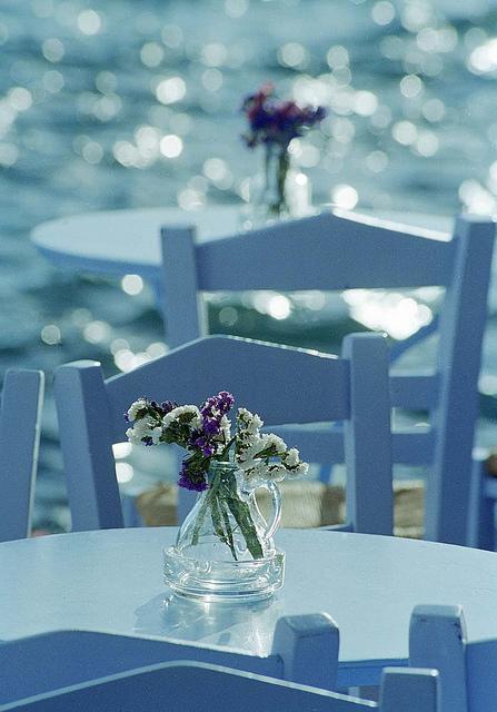 Blue tables Blue tables