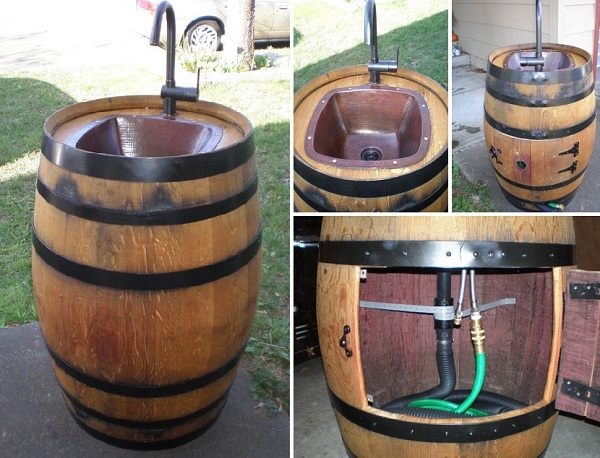 Wine Barrel Sink Construction Tutorial Wine Barrel Sink Construction Tutorial