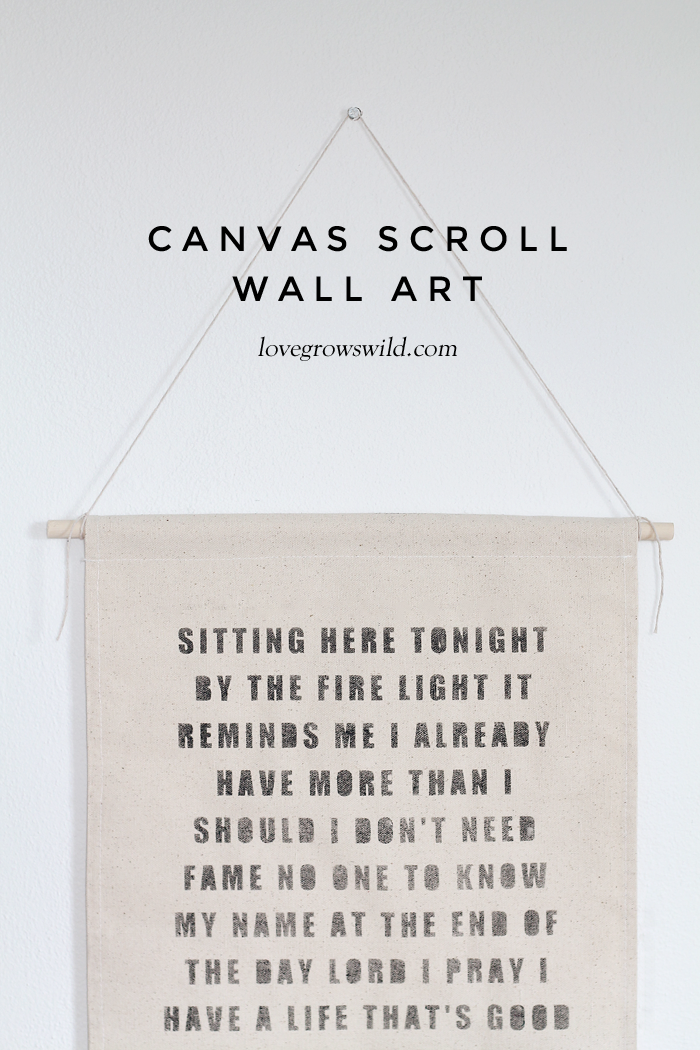 Canvas scroll wall art Canvas scroll wall art