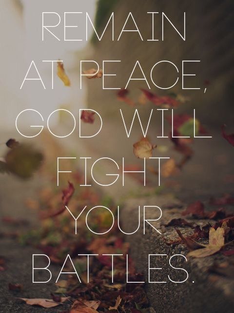 Remain at peace