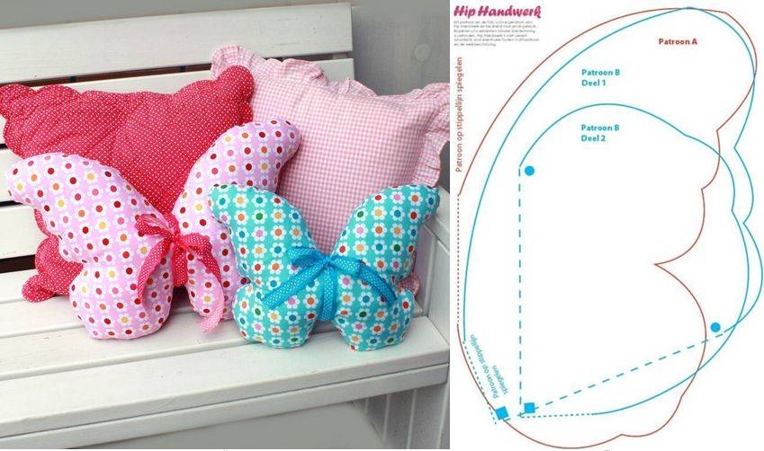 DIY Butterfly Pillows Template