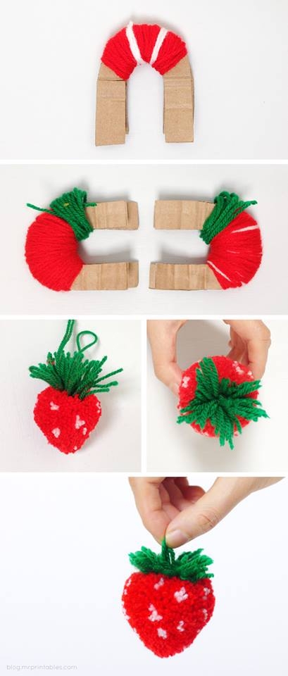 DIY Pom Pom Fruit DIY Pom Pom Fruit