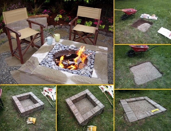 Build a Square Fire Pit Tutorial Build a Square Fire Pit Tutorial