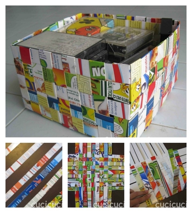 DIY Cereal Boxes Weave Basket Tutorial DIY Cereal Boxes Weave Basket Tutorial