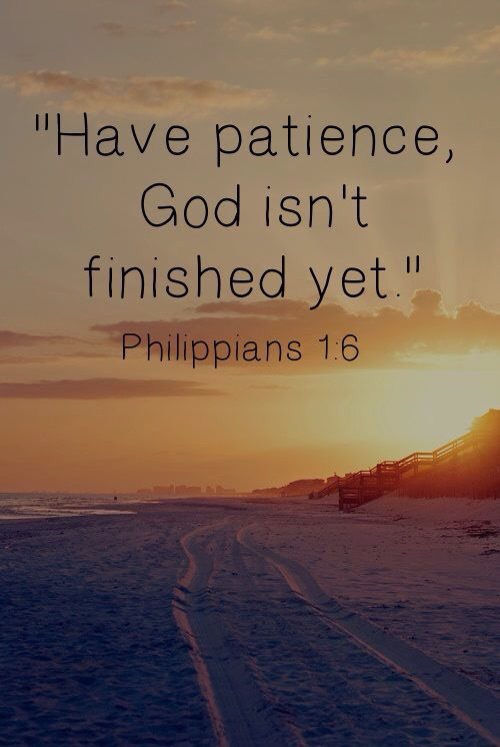 God isn't finished yet God isn't finished yet