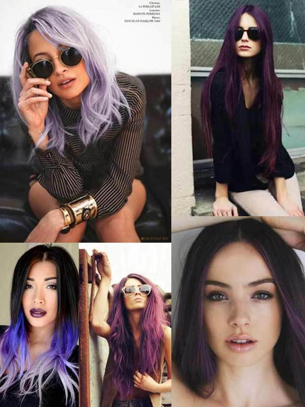 Purple hairstyles