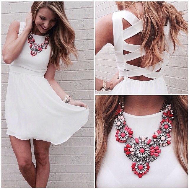 Crisp white dress Crisp white dress