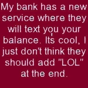 bank service joke