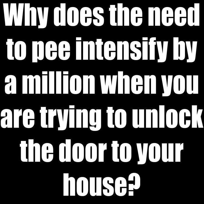the need to pee