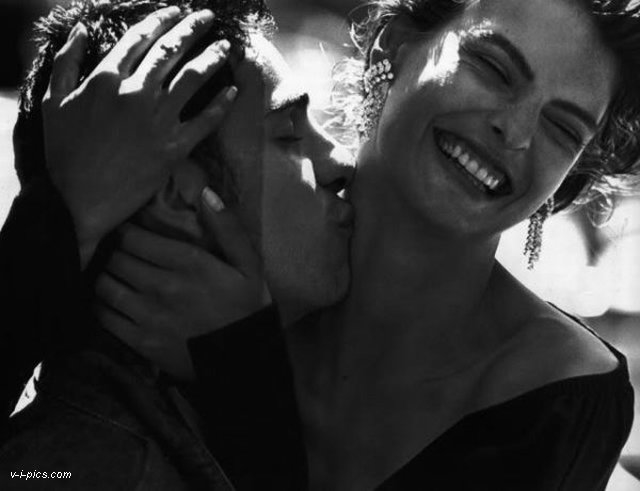 Laughter and kisses