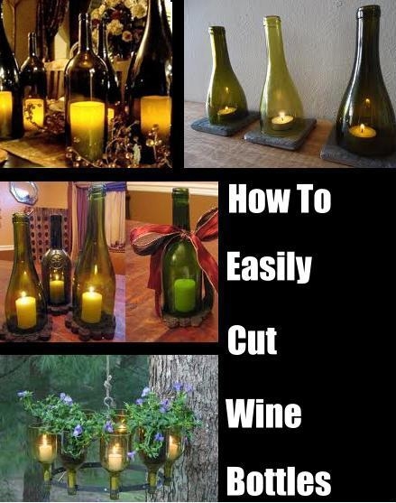 Easily Cut The Bottom Off of a Wine Bottle Tutorial Easily Cut The Bottom Off of a Wine Bottle Tutorial