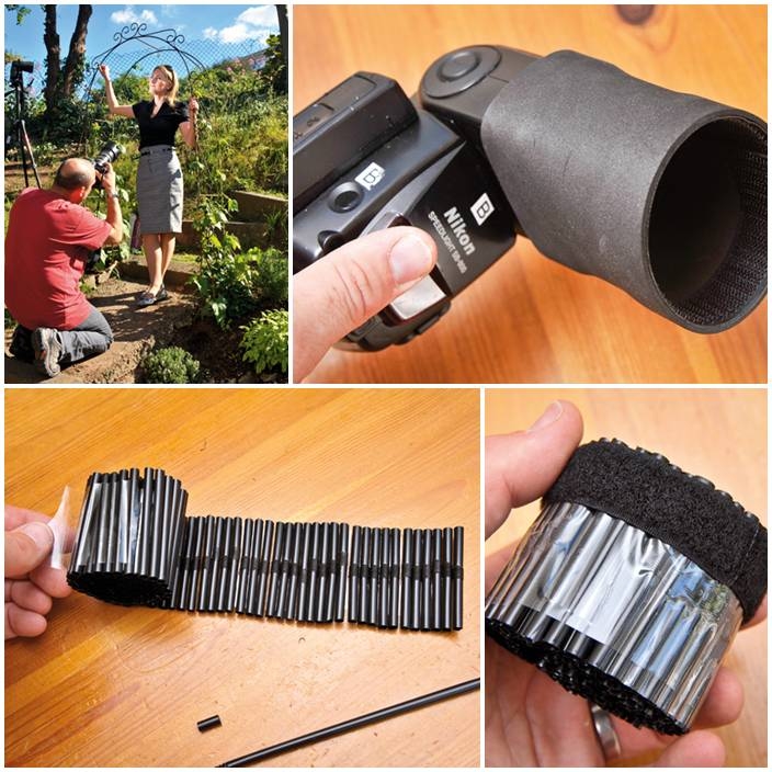 DIY Photography Hacks Boost Your Flash with Foam and Velcro DIY Photography Hacks Boost Your Flash with Foam and Velcro