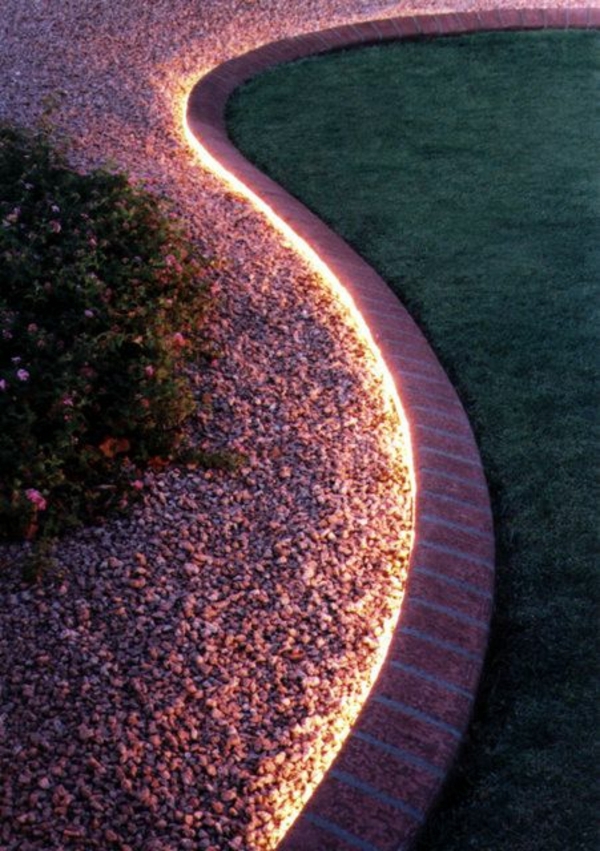 Rope Light Landscaping Idea Rope Light Landscaping Idea
