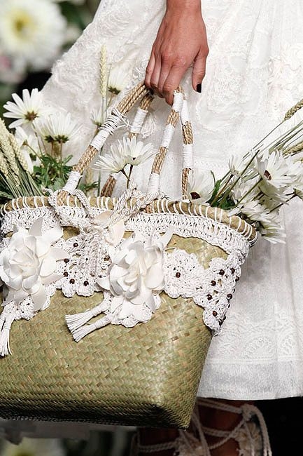 Straw handbag