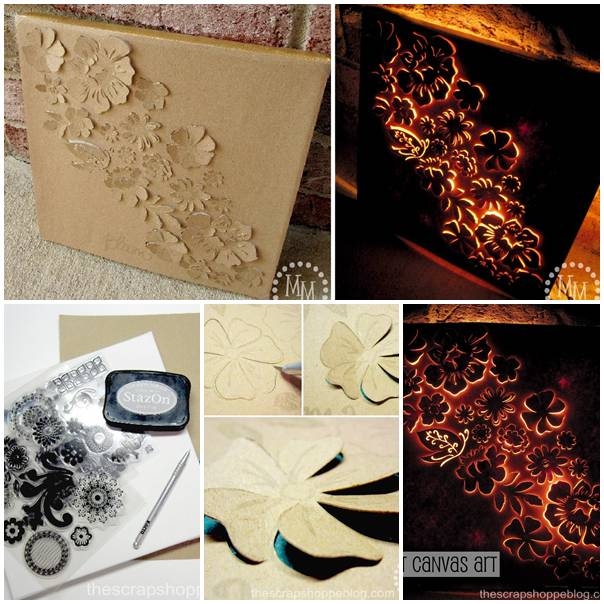 DIY Backlit Canvas Art