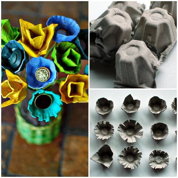 DIY Egg Carton Centerpieces DIY Egg Carton Centerpieces