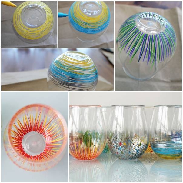 DIY Color Your Own Glassware
