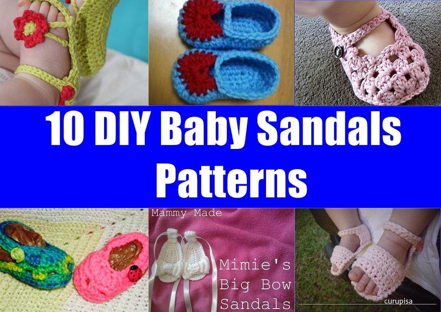 10 DIY Baby Sandals Patterns 10 DIY Baby Sandals Patterns