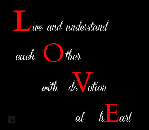 Live and understand Live and understand