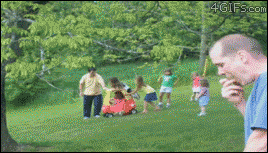 Dad Saves The Kid