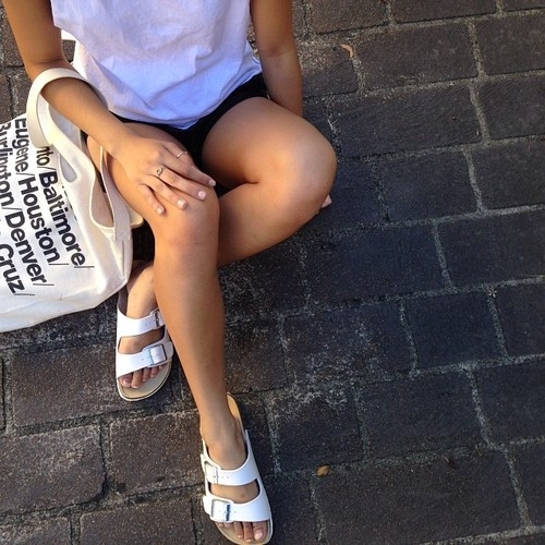 White birkenstocks