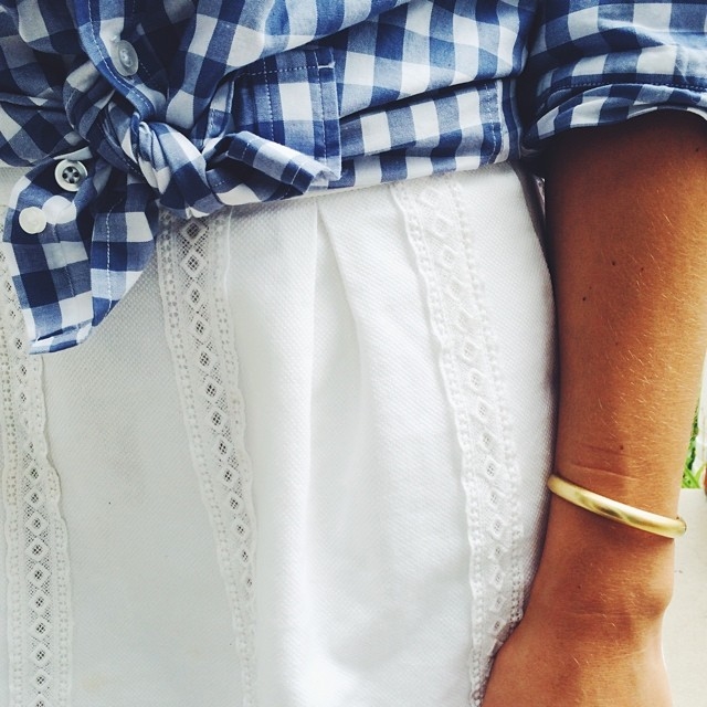 Gingham and white Gingham and white