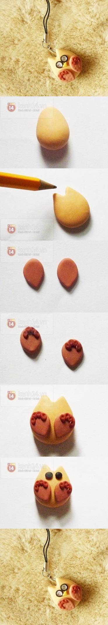 DIY Owl Key Chain from Clay DIY Owl Key Chain from Clay
