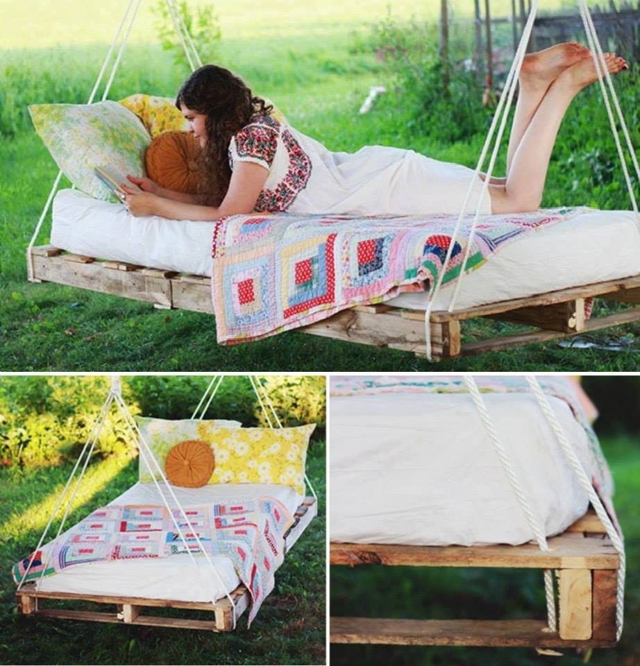 DIY Pallet Bed Swing DIY Pallet Bed Swing