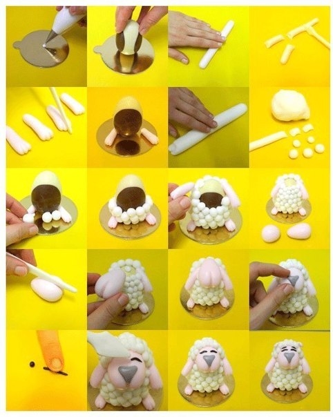 How to Male A Sheep Cake Topper