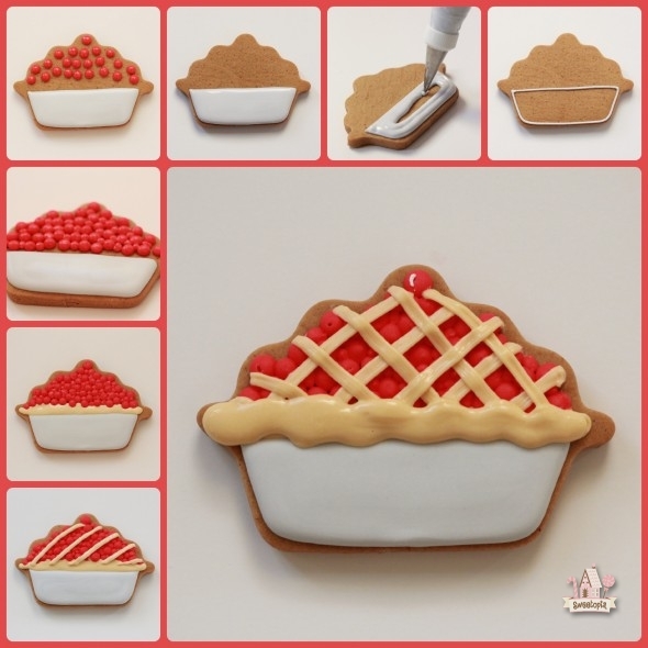 Cherry Pie Cookies Art Tutorial
