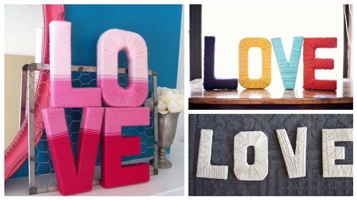 DIY Yarn Letters DIY Yarn Letters