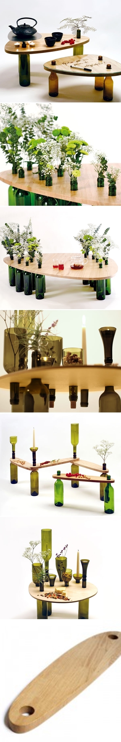 DIY Wine Bottle Table DIY Wine Bottle Table
