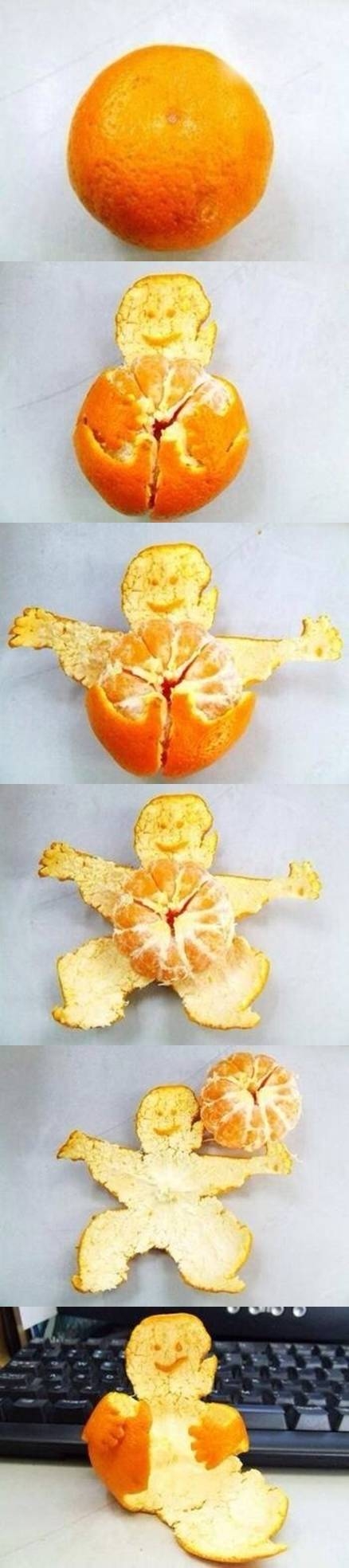 DIY Creative Orange Peeling DIY Creative Orange Peeling