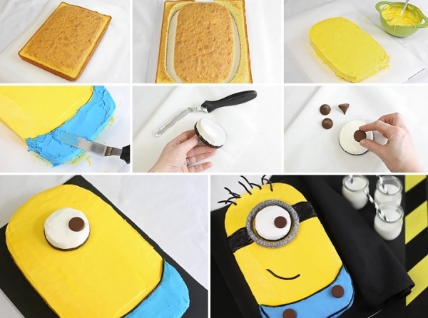 How To Make Despicable Me Minion Cake