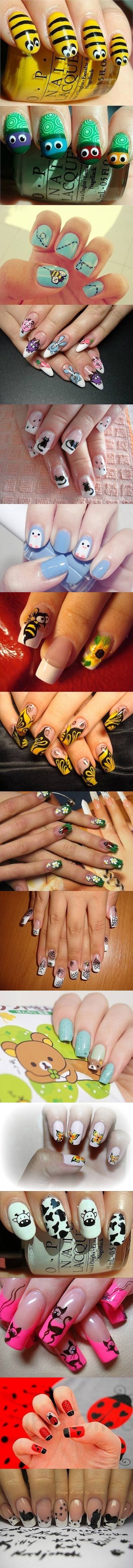 Cute Animal Nail Art Cute Animal Nail Art