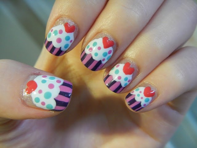 Cute Cupcake Nails Cute Cupcake Nails