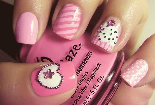 Pretty Pink Nail Art