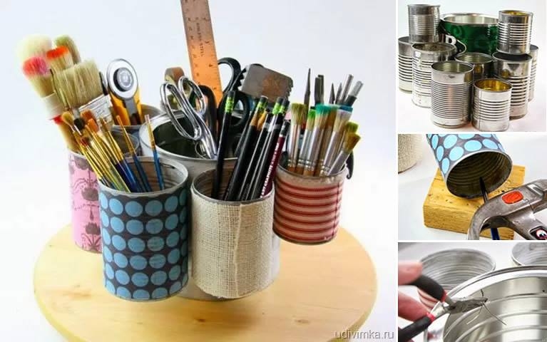 DIY Upcycle Can Organizer DIY Upcycle Can Organizer