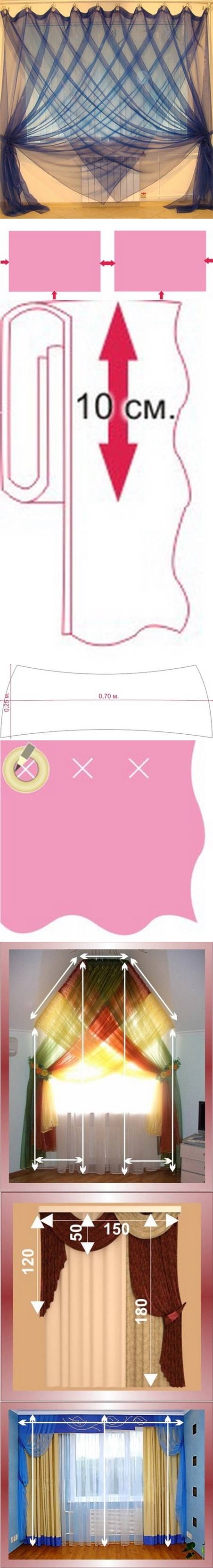 DIY Lovely Curtain Idea DIY Lovely Curtain Idea